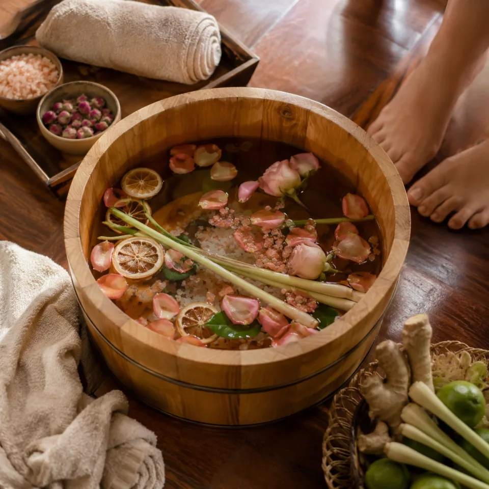 Kỹ thuật viên đang chăm sóc khách